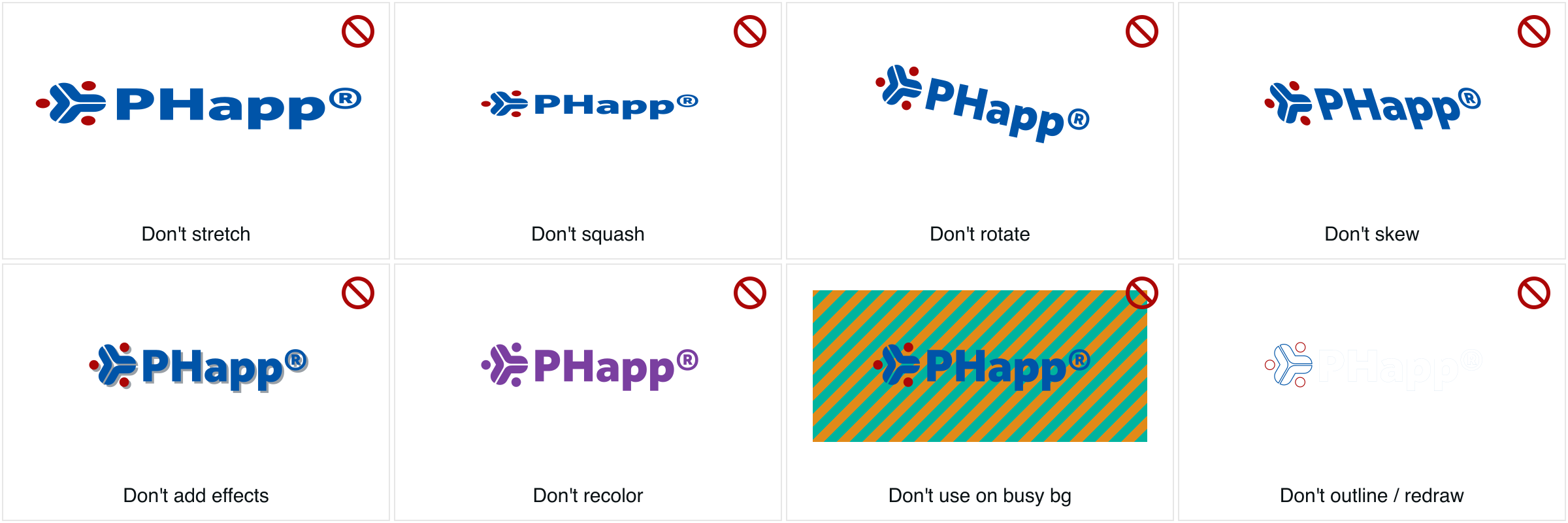 PHapp® misuse examples